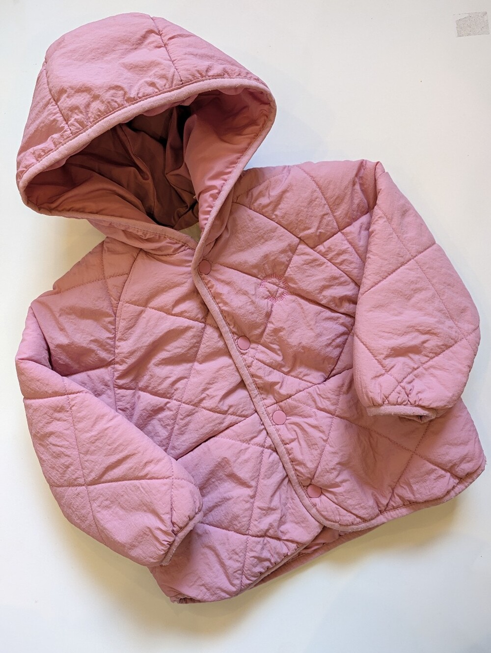 2/$40 🧡 Zara Pink Quilted Hooded E